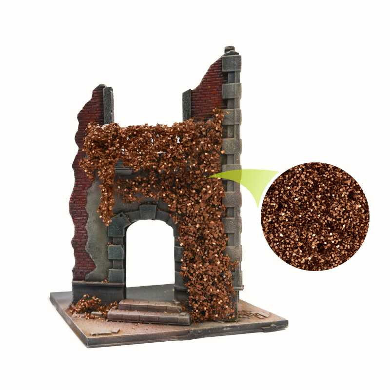 【新品即納】[PTM] ツタの植生シート ブラウン(枯れたカバの葉) 小 プラモデル用アクセサリ(GSWD-4653) Green Stuff World(グリーンスタッフワールド) (20240828)