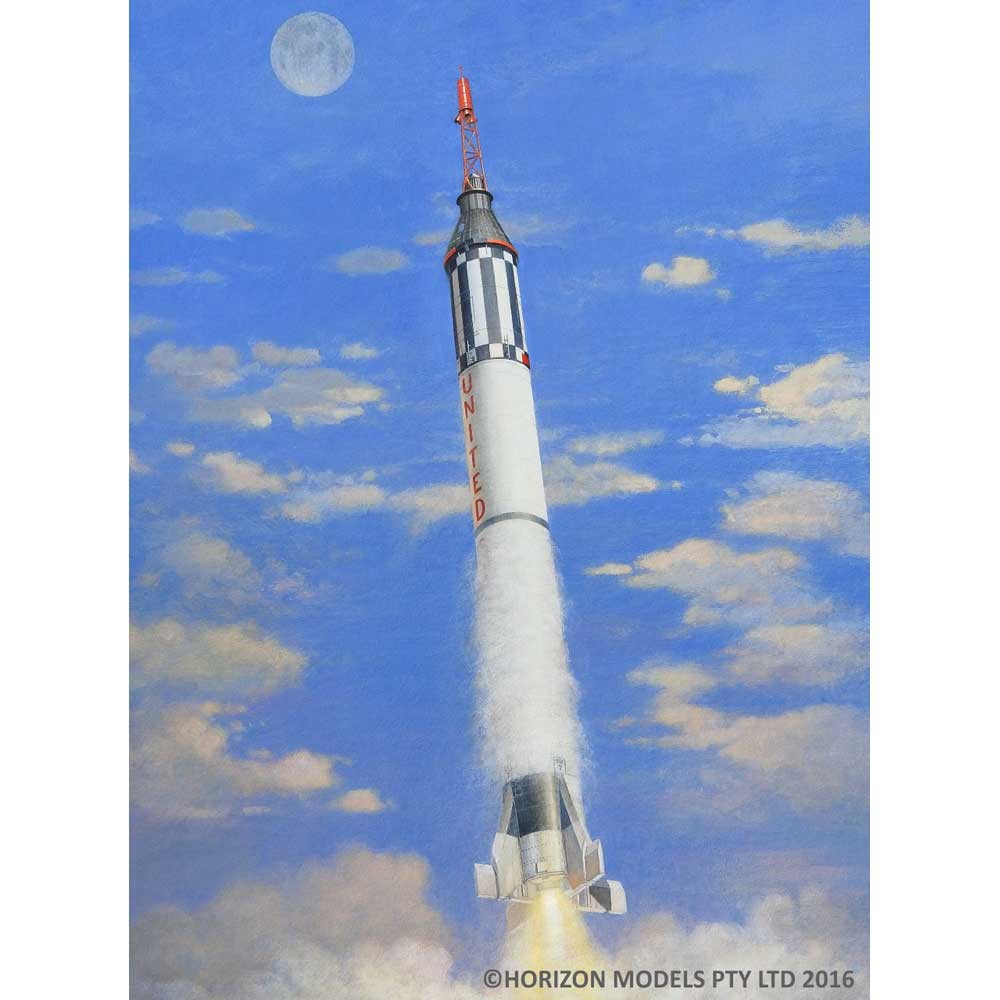 【新品即納】[PTM] (再販) 1/72 アメリカ初の有人宇宙ロケット マーキュリー・レッドストーン プラモデル(HM2004) HORIZON MODELS(ホライズンモデル) (20240731)