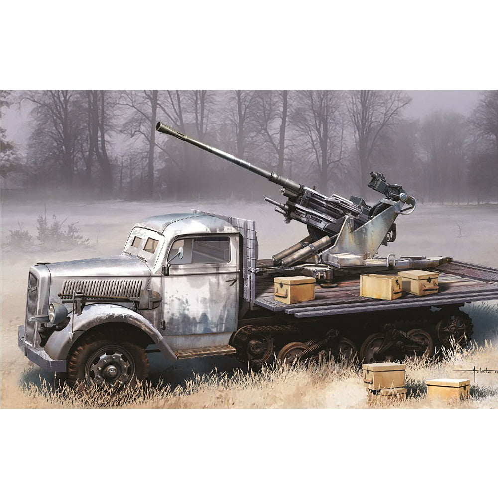 【新品即納】[PTM] 1/35 WW.II ドイツ軍 Sd.Kfz.3a マウルティア ハーフトラック 3.7cm Flak37 搭載型 マジックトラック/3Dプリントマズルブレーキ/金属製車幅ポール/弾薬ケース付属 豪華セット プラモデル(DR6788SP) DRAGON(ドラゴン) (20240731)