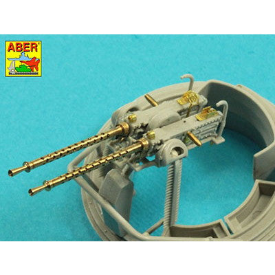 【新品即納】[PTM] 1/35 米・12.7mmブローニングANM2銃身フラッシュハイダー付き2本 プラモデル用アクセサリ(35L162) ABER(アベール) (20240810)