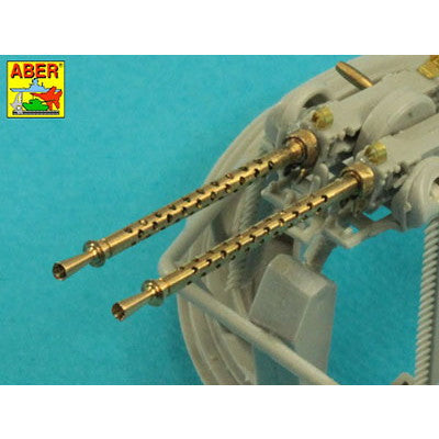【新品即納】[PTM] 1/35 米・12.7mmブローニングANM2銃身フラッシュハイダー付き2本 プラモデル用アクセサリ(35L162) ABER(アベール) (20240810)