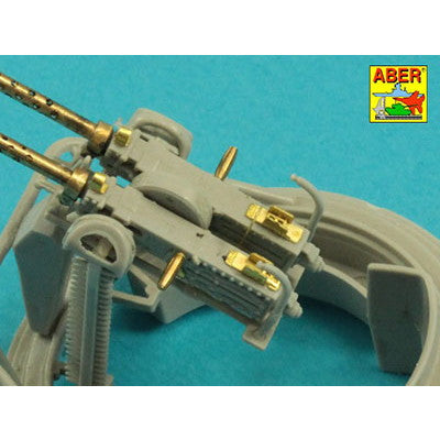 【新品即納】[PTM] 1/35 米・12.7mmブローニングANM2銃身フラッシュハイダー付き2本 プラモデル用アクセサリ(35L162) ABER(アベール) (20240810)