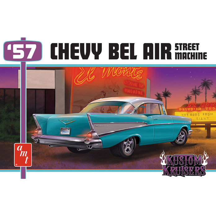 【新品即納】[PTM] カスタムクルーザーシリーズ 1/25 1957 シェビー ベルエア ストリートマシン プラモデル(AMT1460) AMT(20241031)