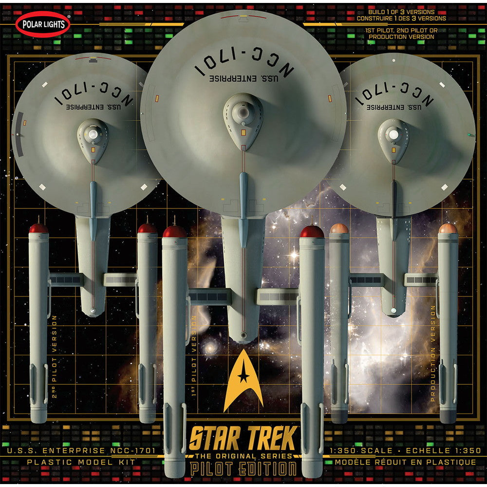 【新品即納】[PTM] (再販) 1/350 U.S.S. エンタープライズ (パイロット版パーツ付属) STAR TREK:TOS(スター・トレック) 宇宙大作戦 プラモデル(POL993) ポーラライツ(20240728)