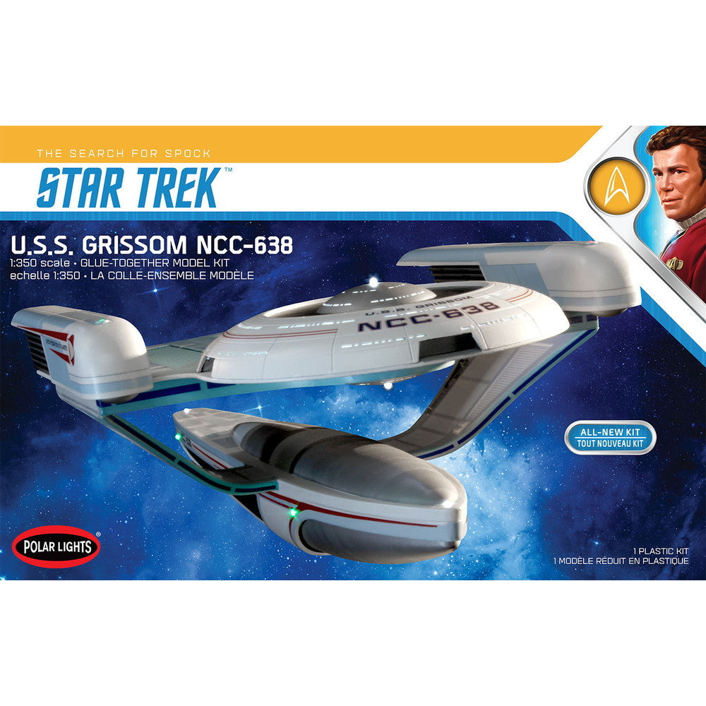 【新品即納】[PTM] (再販) 1/350 U.S.S. グリソム NCC-638 STAR TREKIII(スター・トレック3) ミスター・スポックを探せ! プラモデル(POL991) ポーラライツ(20240731)