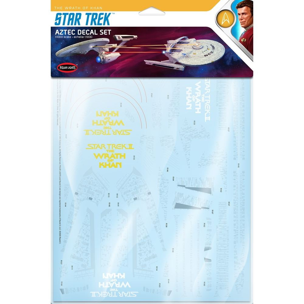 【新品即納】[PTM] (再販) 1/1000 U.S.S.エンタープライズ/リライアント用アズテックデカールセット STAR TREKII(スター・トレック2) カーンの逆襲 プラモデル用アクセサリ(MKA040) ポーラライツ(20240731)