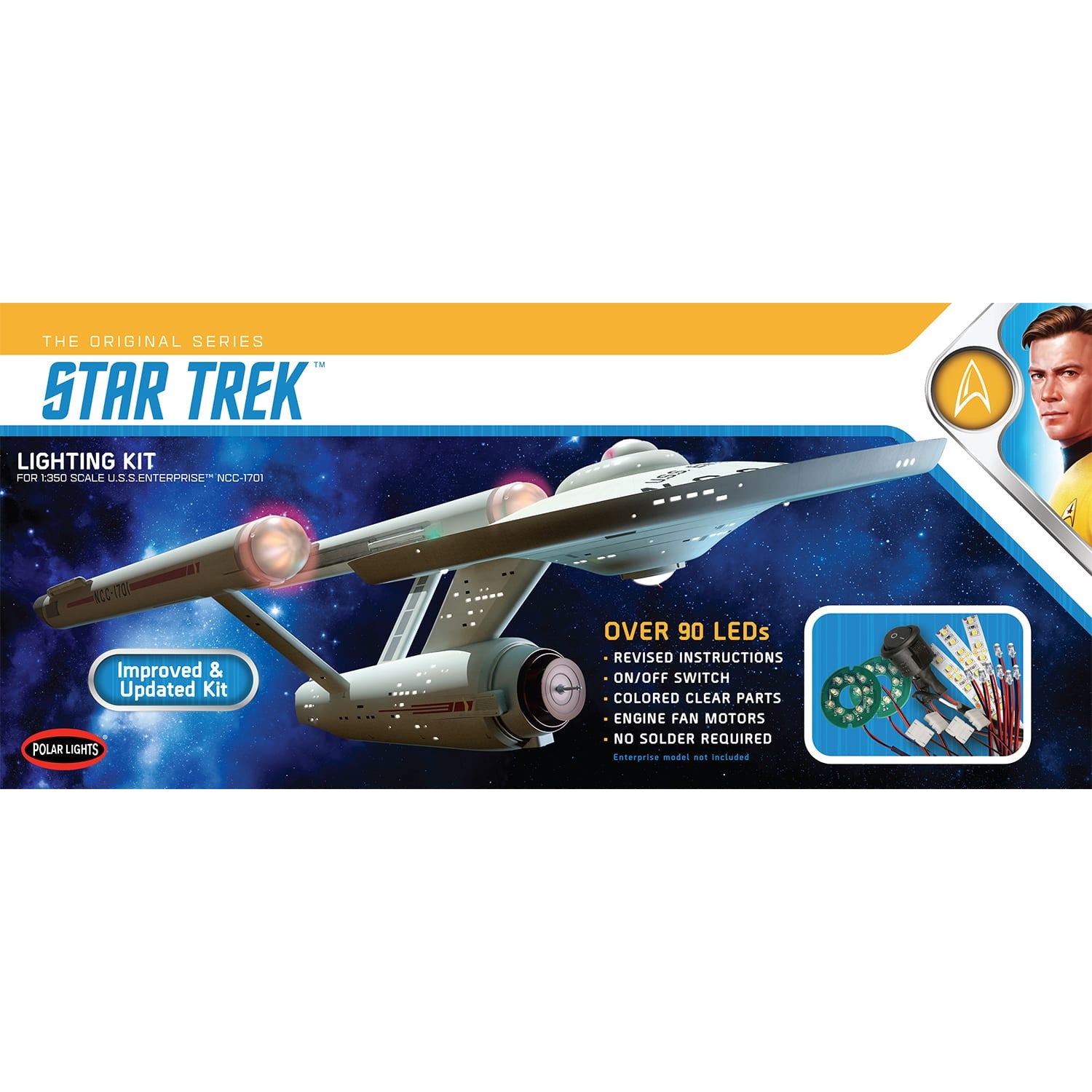 【新品即納】[PTM] (再販) 1/350 U.S.S.エンタープライズNCC-1701キット用 ライティングキット STAR TREK(スター・トレック) プラモデル用アクセサリ(MKA048) ポーラライツ(20240731)