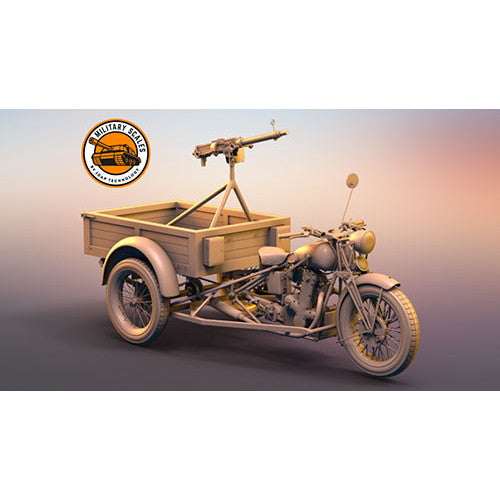 【新品即納】[PTM] 1/48 伊・ベネリM36三輪オートバイ プラモデル(PD48015) IDAPテクノロジー(20240920)