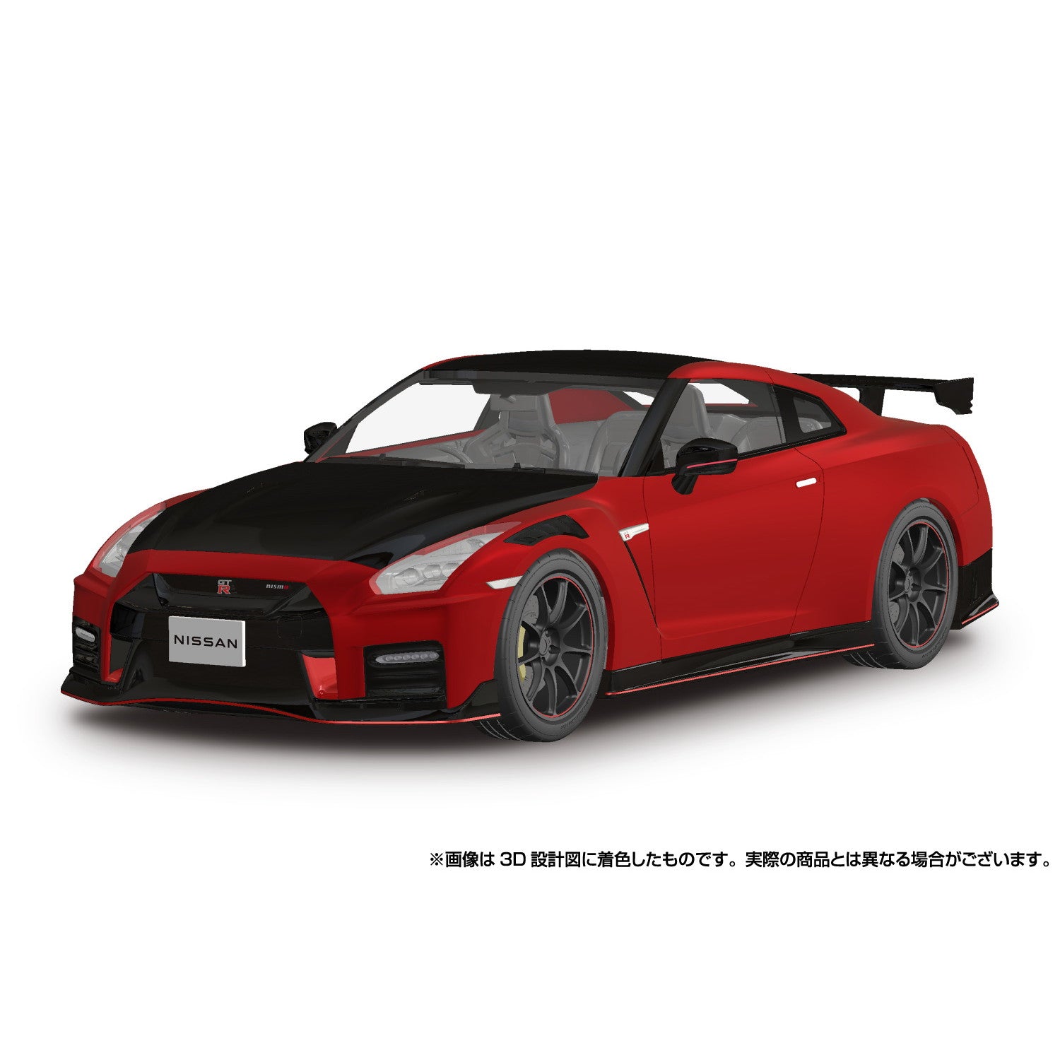 【新品即納】[PTM] 初回生産特典付属 楽プラ スナップカーNo.2-VR 1/24 R35 NISSAN GT-R NISMO スペシャルエディション 2022 バイブラントレッド プラモデル(065945) アオシマ(20241031)