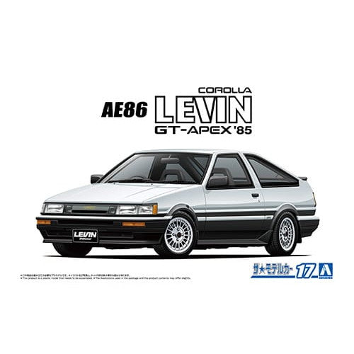 【新品即納】[PTM] (再販) ザ・モデルカー No.17 1/24 トヨタ AE86 カローラ レビン GT-APEX '85 プラモデル(069318) アオシマ(20250831)