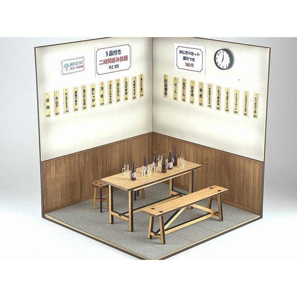 【新品即納】[PTM] 1/12 昭和の居酒屋 プラモデル(WZ-027) cobaanii mokei工房(コバアニ模型工房) (2024年8月)