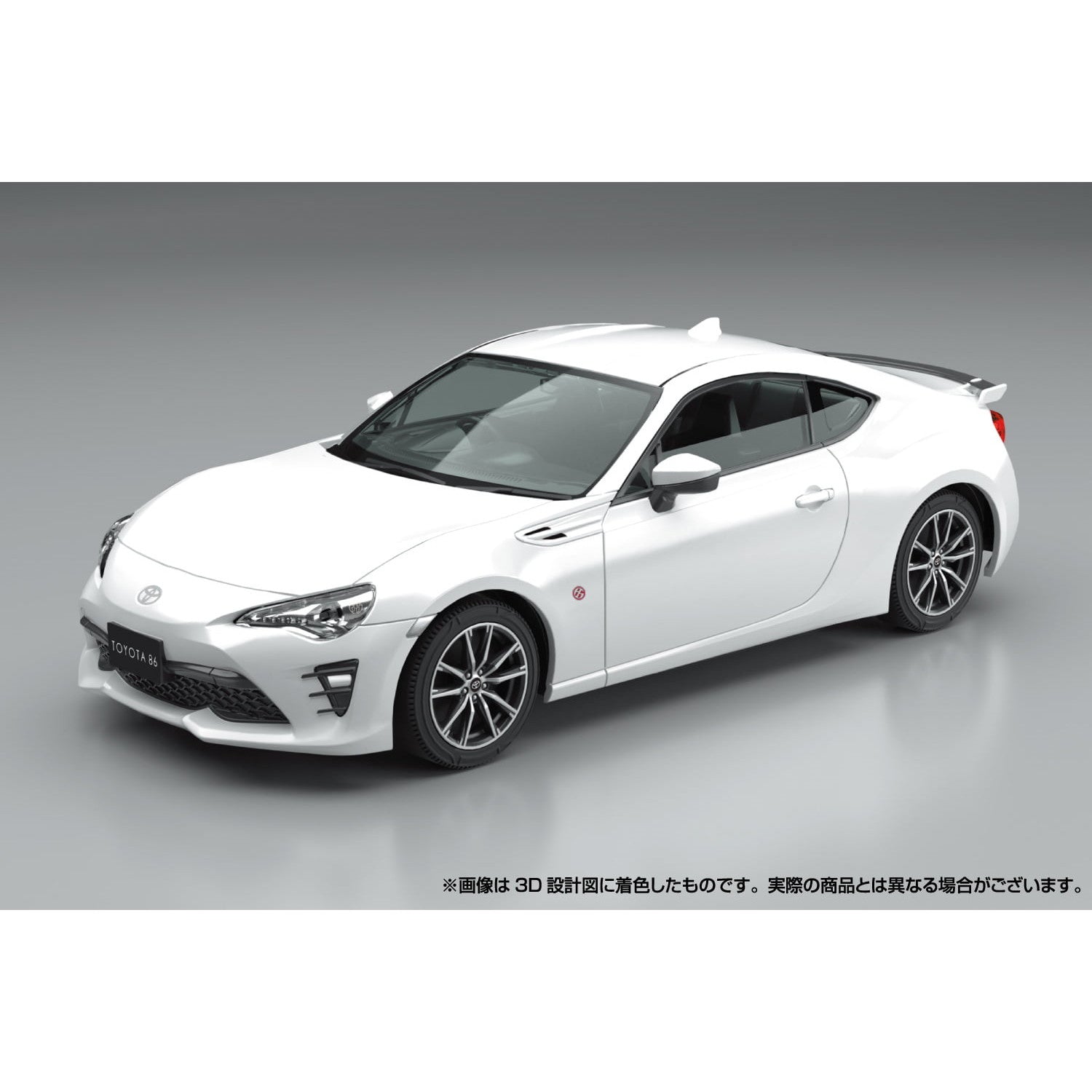 【新品即納】[PTM] 初回生産特典付属 楽プラ スナップキットNo.8-CW 1/32 トヨタ 86(クリスタルホワイトパール) プラモデル(068847) アオシマ(20241130)