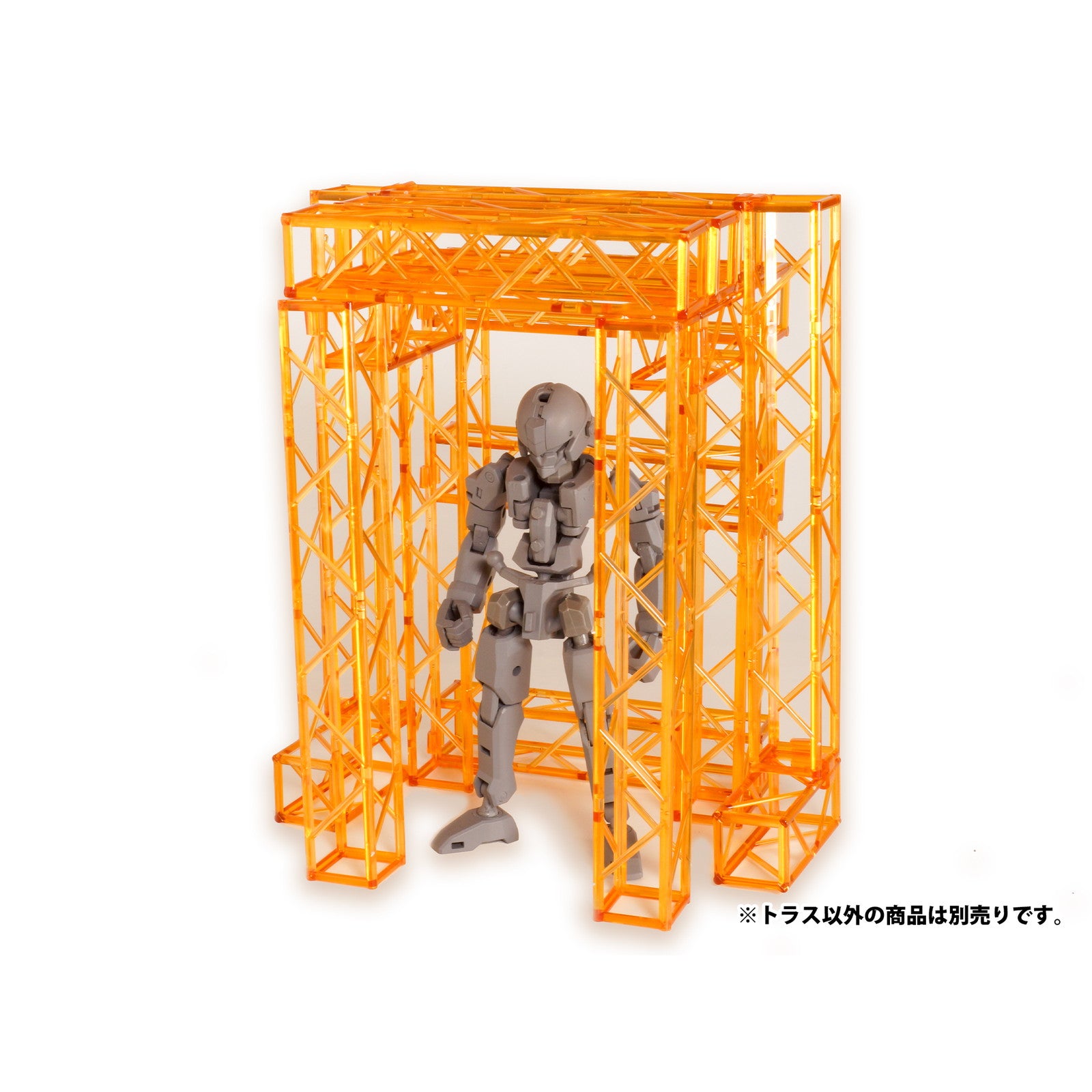 【新品即納】[PTM] プラ・アクセサリー01:トラス(角) クリアオレンジVer. プラモデル用アクセサリ(MS086) PLUM(プラム) (20240930)