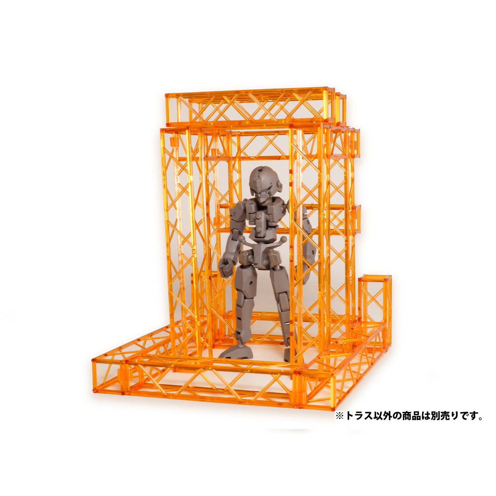 【新品即納】[PTM] プラ・アクセサリー01:トラス(角) クリアオレンジVer. プラモデル用アクセサリ(MS086) PLUM(プラム) (20240930)