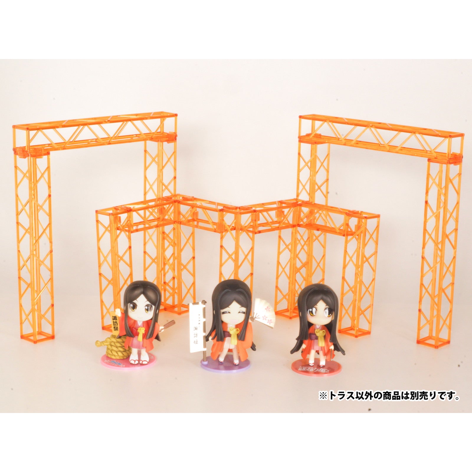 【新品即納】[PTM] プラ・アクセサリー01:トラス(角) クリアオレンジVer. プラモデル用アクセサリ(MS086) PLUM(プラム) (20240930)