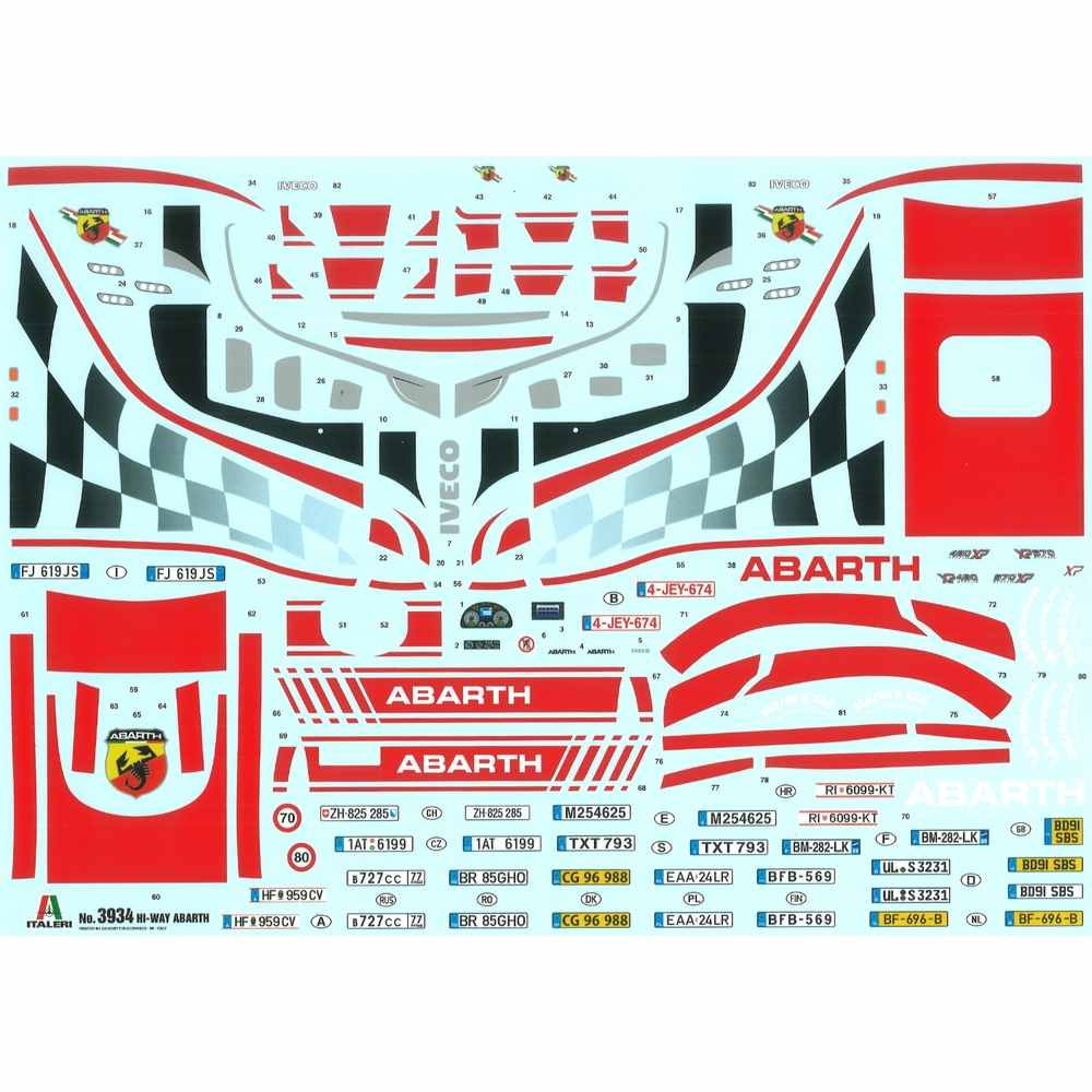 【新品即納】[PTM] (再販) 1/24 イウ?ェコ HI-WY Abarth トラクターヘット? プラモデル(IT3934) ITALERI(イタレリ) (20240831)