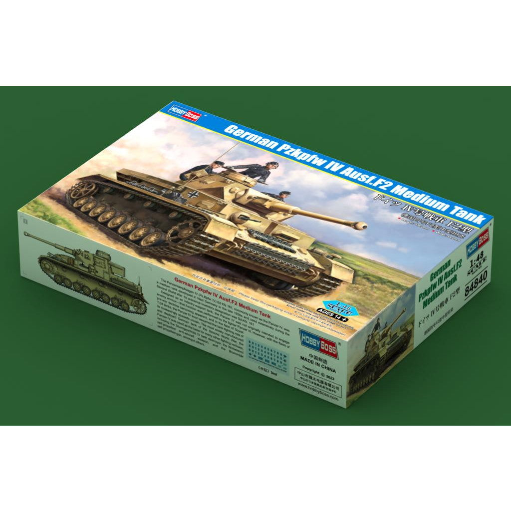 【新品即納】[PTM] (再販) ファイティングヴィークルシリーズ 1/48 ドイツ IV号戦車 F2型 プラモデル(84840) HOBBY BOSS(ホビーボス) (20240930)