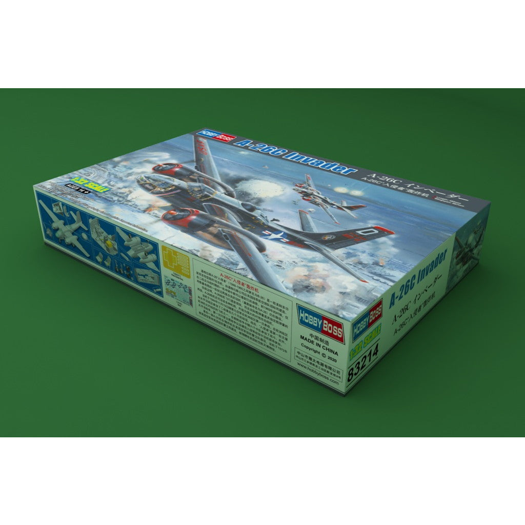 【新品即納】[PTM] (再販) エアクラフトシリーズ 1/32 A-26C インベーダー プラモデル(83214) HOBBY BOSS(ホビーボス) (20240930)