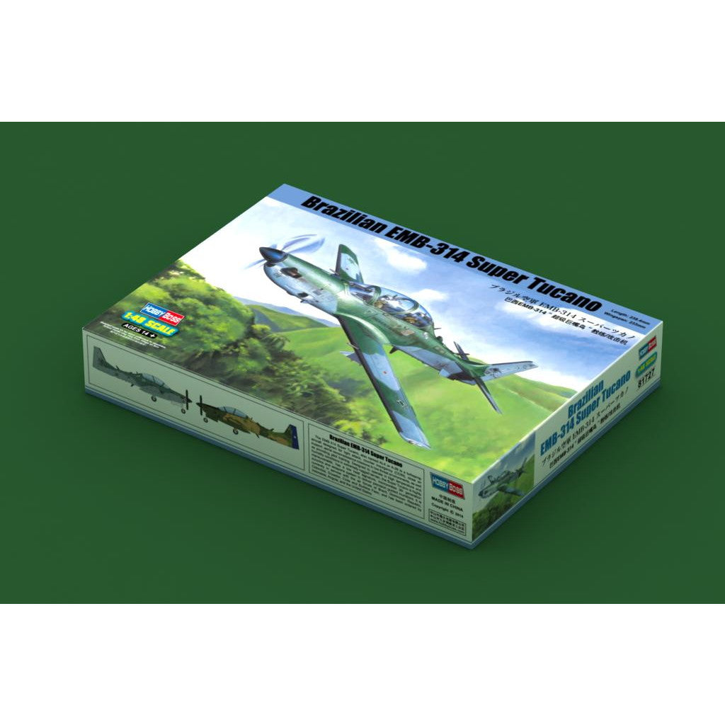 【新品即納】[PTM] (再販) エアクラフトシリーズ 1/48 ブラジル空軍 EMB-314 スーパーツカノ プラモデル(81727) HOBBY BOSS(ホビーボス) (20240930)