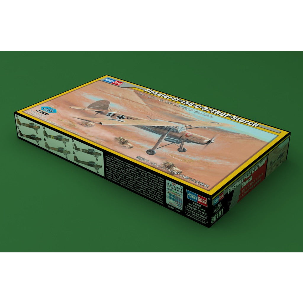 【新品即納】[PTM] (再販) エアクラフトシリーズ 1/35 フィーゼラー Fi 156 C-3/TROP シュトルヒ プラモデル(80181) HOBBY BOSS(ホビーボス) (20240930)