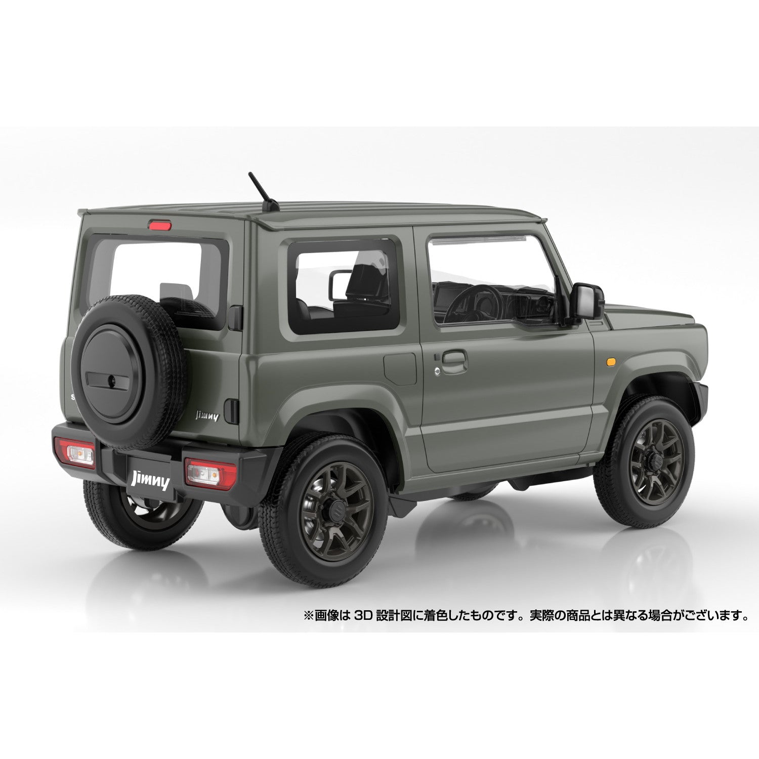 【新品即納】[PTM] 初回生産特典付属 楽プラ スナップカー No.3-JG 1/24 JB64 ジムニー 2018 ジャングルグリーン プラモデル(065952) アオシマ(20241121)