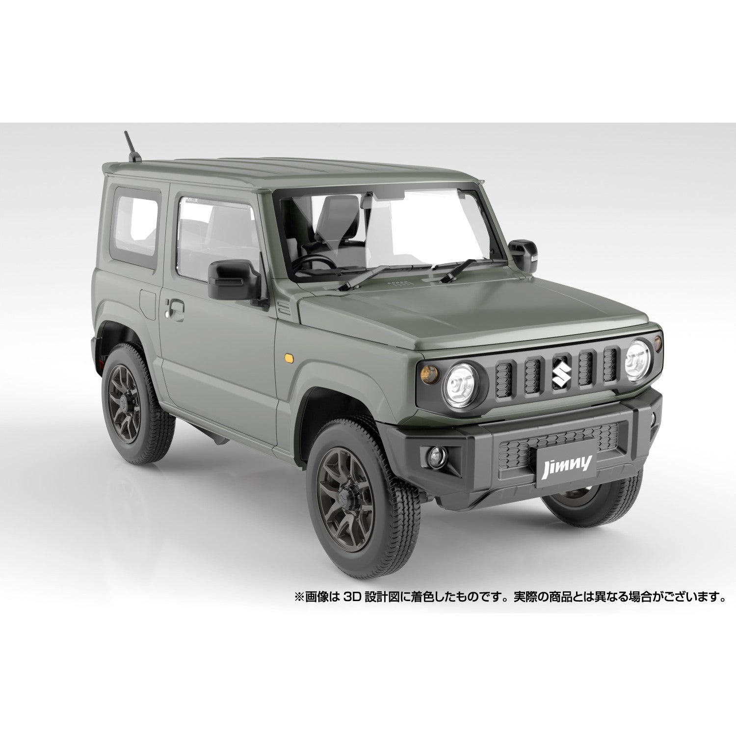 【新品即納】[PTM] 初回生産特典付属 楽プラ スナップカー No.3-JG 1/24 JB64 ジムニー 2018 ジャングルグリーン プラモデル(065952) アオシマ(20241121)