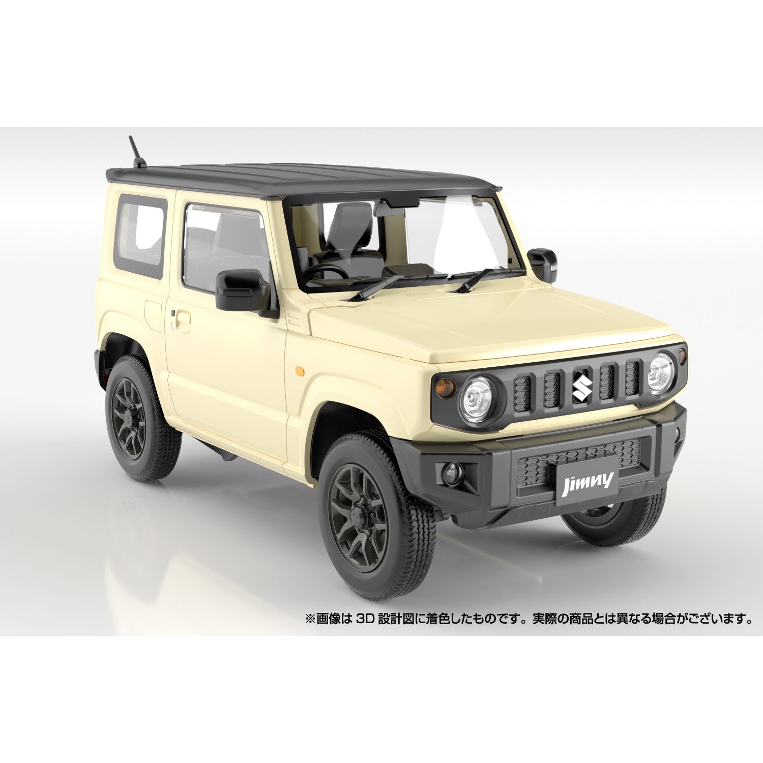 【新品即納】[PTM] 初回生産特典付属 楽プラ スナップカー No.3-CI 1/24 JB64 ジムニー 2018 シフォンアイボリーメタリック プラモデル(065976) アオシマ(20241121)
