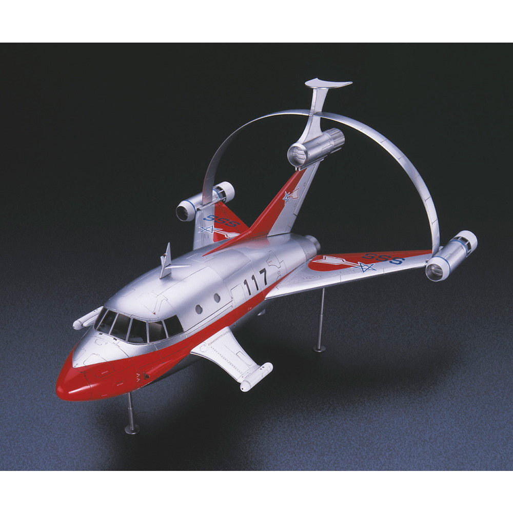【新品即納】[PTM] 1/72 ジェット ビートル w/ハイドロジェネード・サブロケット(流星マークピンバッジ付) ウルトラマン プラモデル(65814) ハセガワ(20241028)
