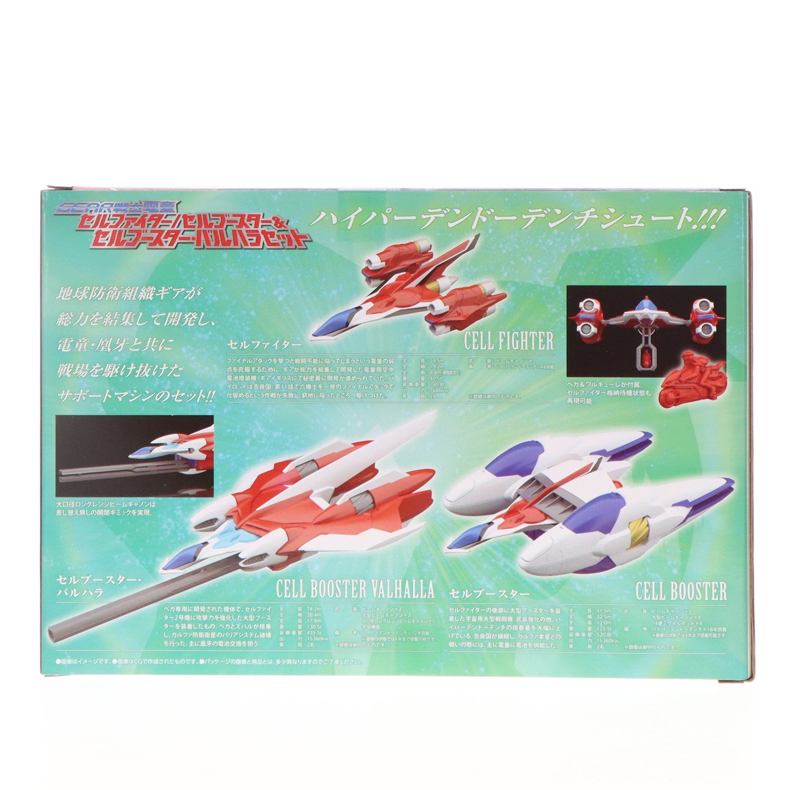 【中古即納】[PTM] (食玩) プレミアムバンダイ限定 SMP セルファイター/セルブースター&セルブースター・バルハラセット GEAR戦士電童 プラモデル バンダイ(20211130)