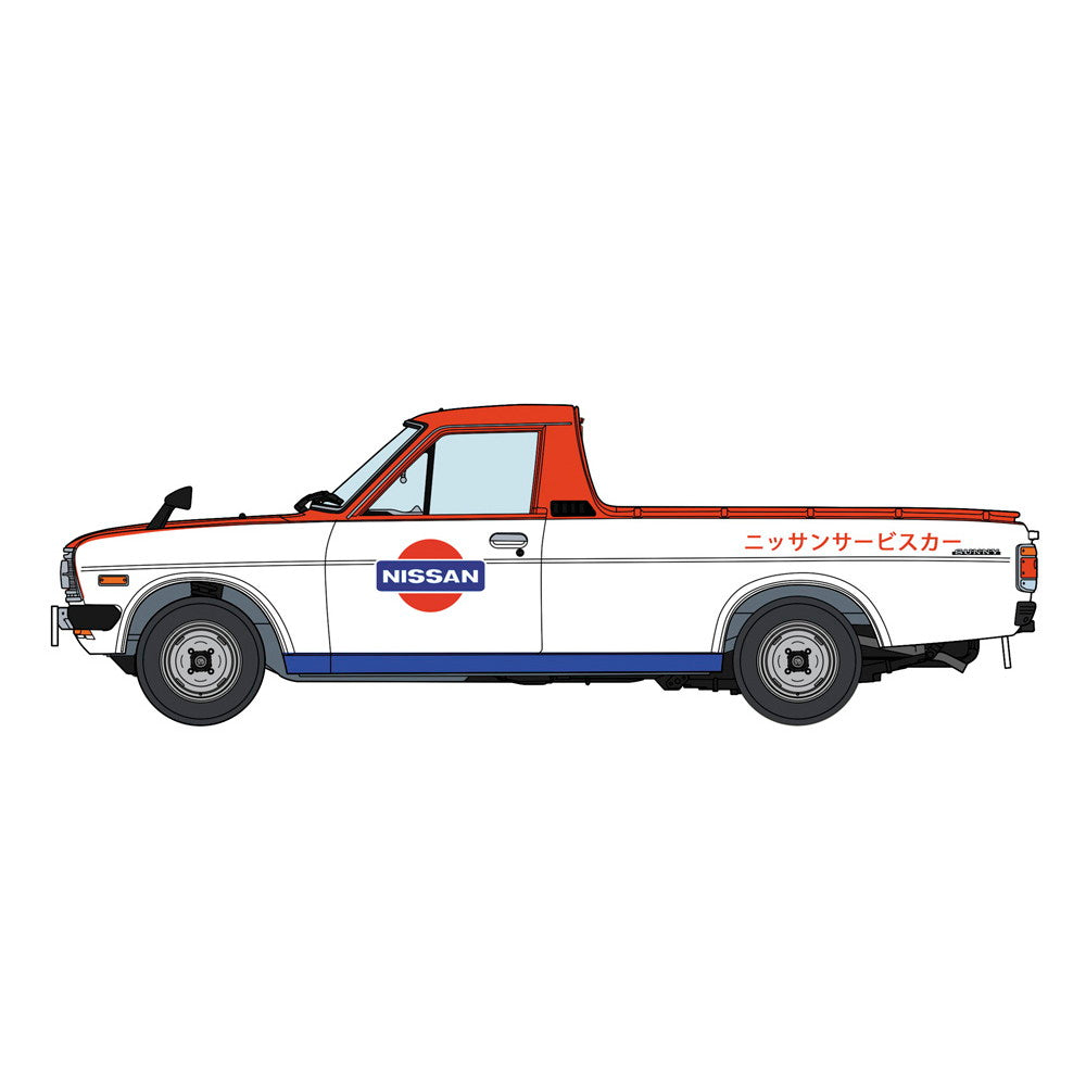 【新品即納】[PTM] (再販) 1/24 ダットサン サニートラック ロングボデーデラックス 『日産サービスカー』 プラモデル(20482) ハセガワ(20241031)