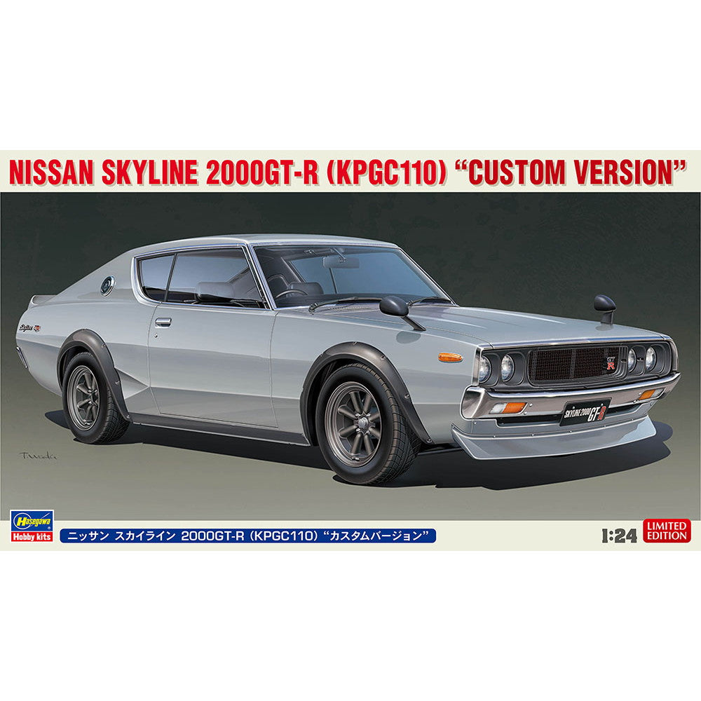 【中古即納】[PTM] (再販) 1/24 ニッサン スカイライン 2000GT-R (KPGC110) 『カスタムバージョン』 プラモデル(20669) ハセガワ(20241031)