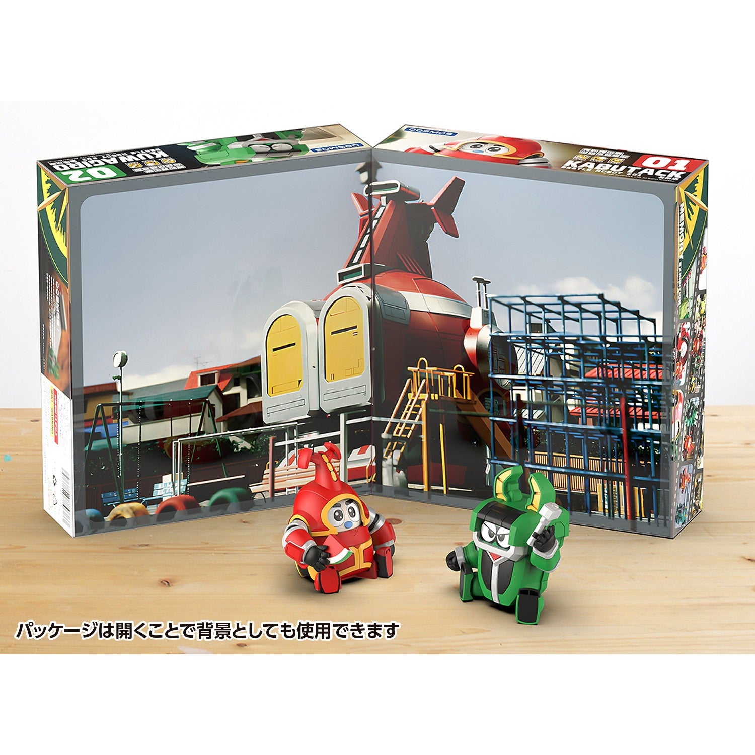 【新品】【お取り寄せ】[PTM] (再々販) カード2枚付属 QOSMOS カブタック & クワジーロ セット ビーロボカブタック プラモデル(KM-141) 橘猫工業(ORANGE CAT INDUSTRY)/ウェーブ(WAVE)(20251207)