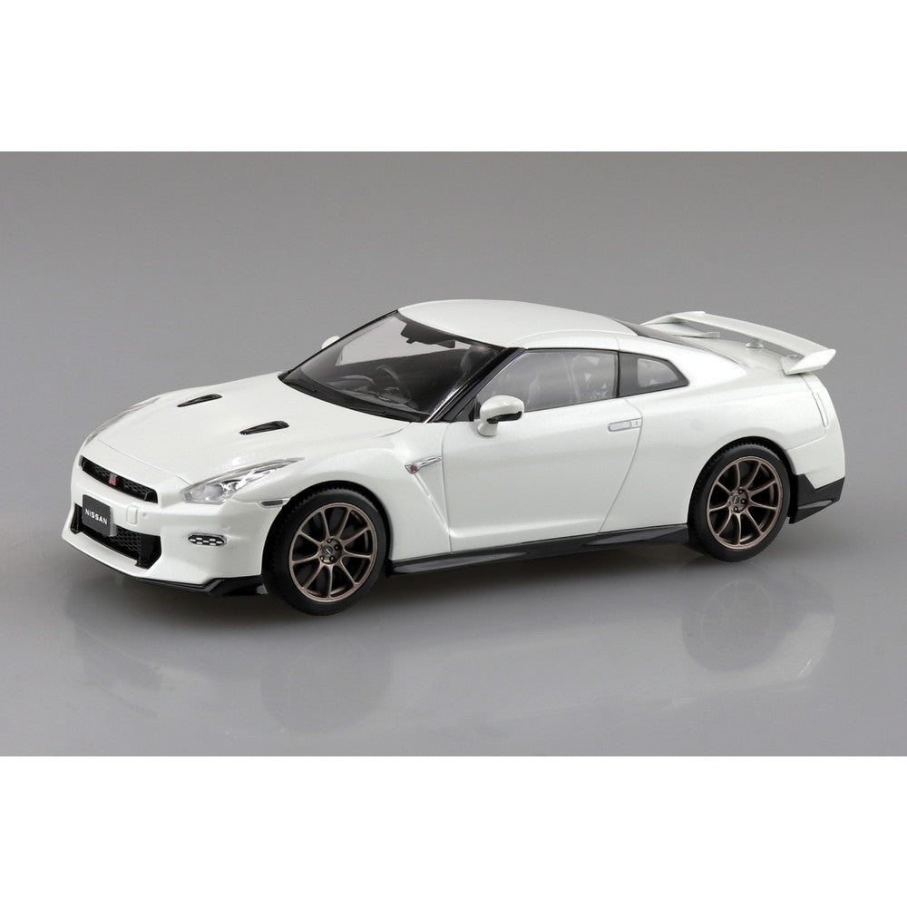 【新品即納】[PTM] 初回生産特典付属 楽プラ スナップキットNo.03-BW 1/32 ニッサン R35 NISSAN GT-R 2024(ブリリアントホワイトパール) プラモデル(065488) アオシマ(20241231)