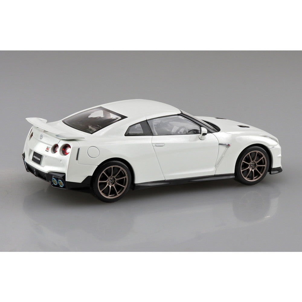 【新品即納】[PTM] 初回生産特典付属 楽プラ スナップキットNo.03-BW 1/32 ニッサン R35 NISSAN GT-R 2024(ブリリアントホワイトパール) プラモデル(065488) アオシマ(20241231)