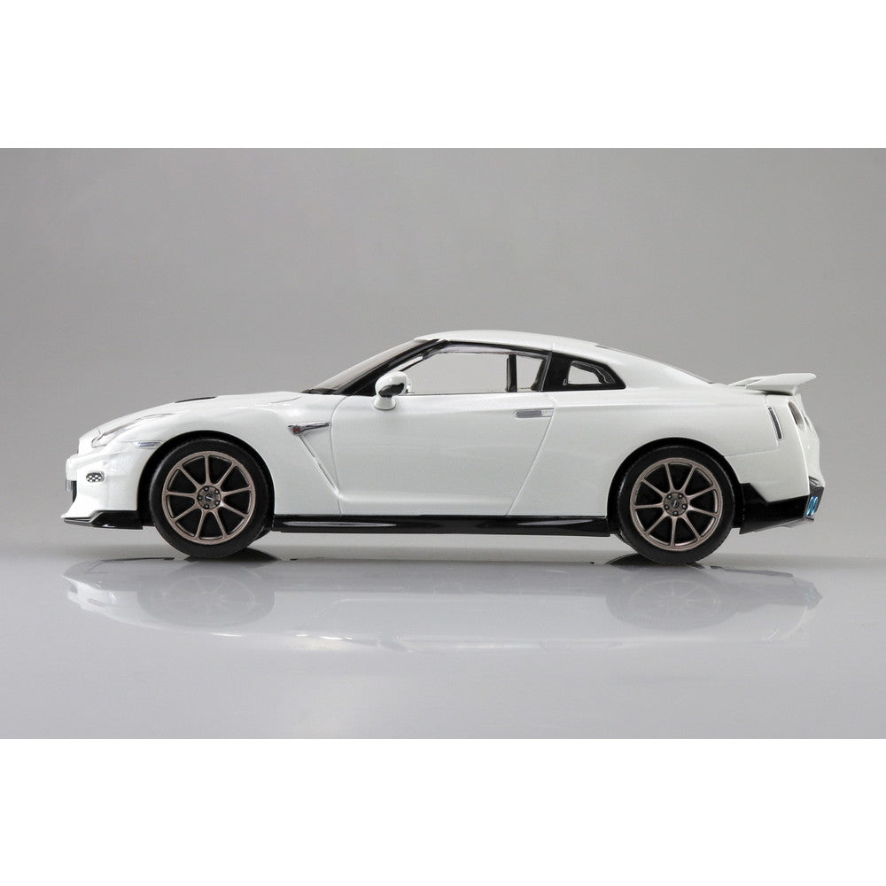 【新品即納】[PTM] 初回生産特典付属 楽プラ スナップキットNo.03-BW 1/32 ニッサン R35 NISSAN GT-R 2024(ブリリアントホワイトパール) プラモデル(065488) アオシマ(20241231)