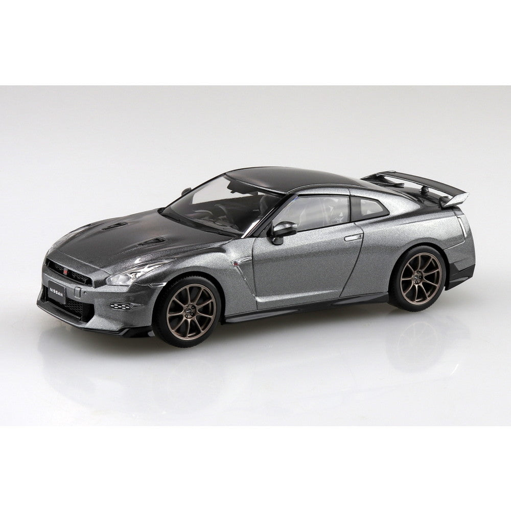 【新品即納】[PTM] 初回生産特典付属 楽プラ スナップキットNo.03-DM 1/32 ニッサン R35 NISSAN GT-R 2024(ダークメタルグレー) プラモデル(065495) アオシマ(20241231)