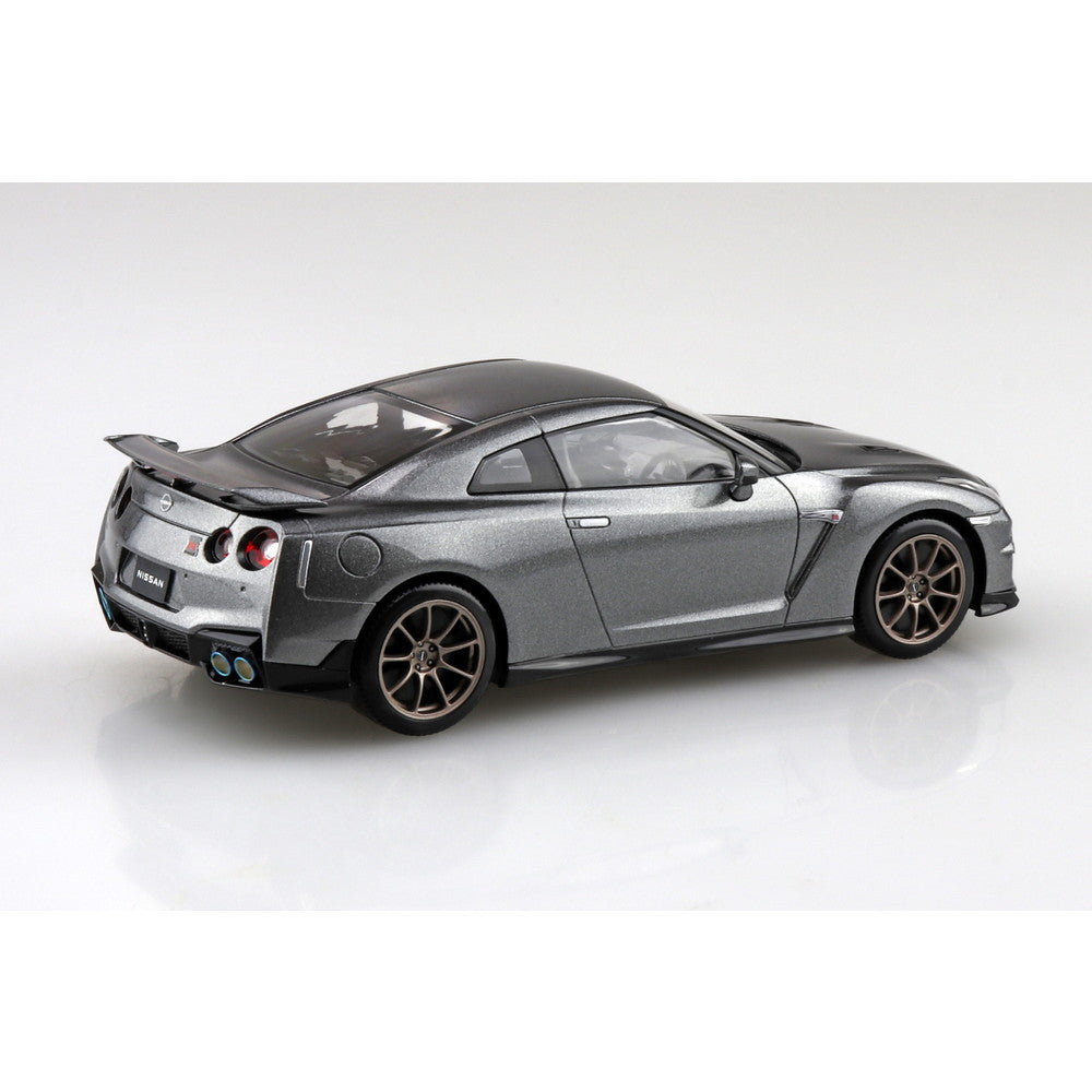 【新品即納】[PTM] 初回生産特典付属 楽プラ スナップキットNo.03-DM 1/32 ニッサン R35 NISSAN GT-R 2024(ダークメタルグレー) プラモデル(065495) アオシマ(20241231)