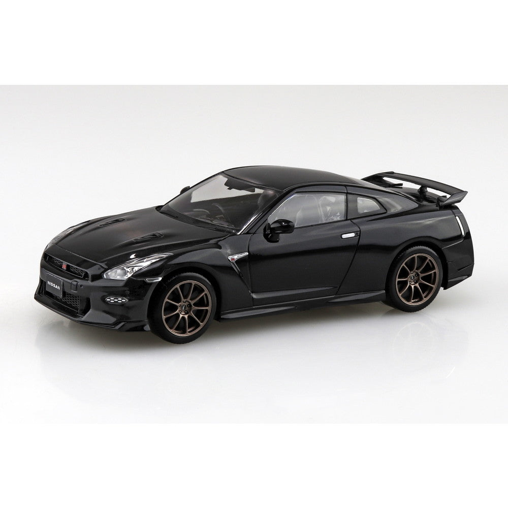 【新品即納】[PTM] 初回生産特典付属 楽プラ スナップキットNo.03-MB 1/32 ニッサン R35 NISSAN GT-R 2024(メテオフレークブラックパール) プラモデル(068915) アオシマ(20241231)