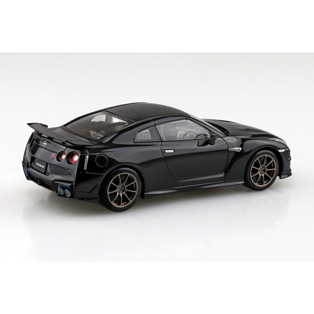 【新品即納】[PTM] 初回生産特典付属 楽プラ スナップキットNo.03-MB 1/32 ニッサン R35 NISSAN GT-R 2024(メテオフレークブラックパール) プラモデル(068915) アオシマ(20241231)