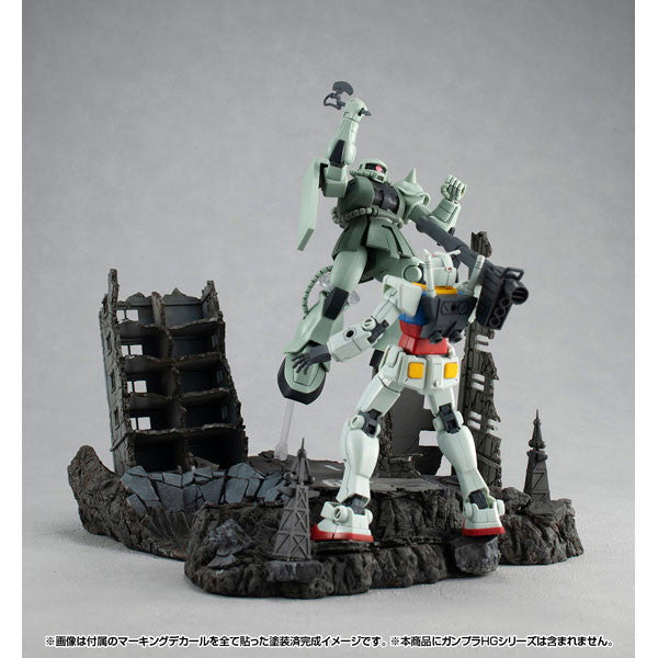 【中古即納】[PTM] RM Series Gストラクチャー 【GS02M】ニューヤーク市廃墟(マテリアルカラーエディション) 機動戦士ガンダム 1/144HGシリーズ用半完成品キット プラモデル用アクセサリ メガハウス(20241228)