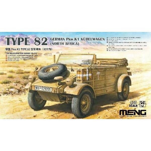 【新品即納】[PTM] 1/35 ドイツ Pkw.K1 キューベルワーゲン82型(北アフリカ仕様) プラモデル(MVS015) MENG Model(モンモデル) (20241031)