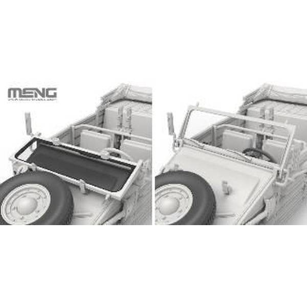 【新品即納】[PTM] 1/35 ドイツ Pkw.K1 キューベルワーゲン82型(北アフリカ仕様) プラモデル(MVS015) MENG Model(モンモデル) (20241031)