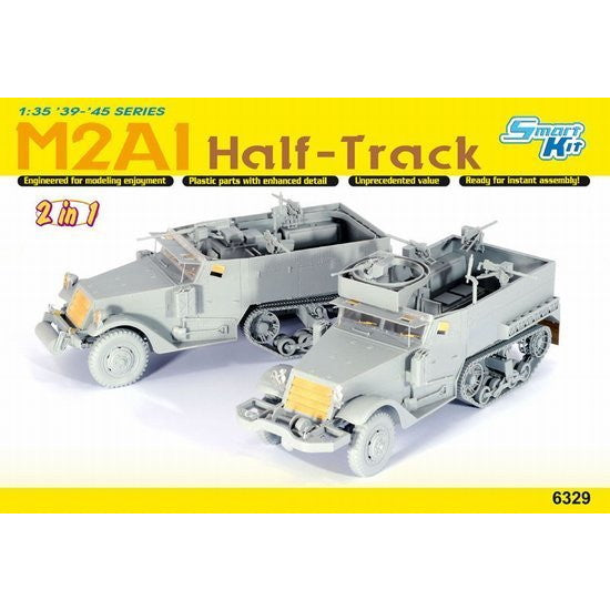 【新品即納】[PTM] (再販) 1/35 WW.II アメリカ軍 M2/M2A1ハーフトラック(スマートキット) プラモデル(DR6329) DRAGON(ドラゴン) (20240930)