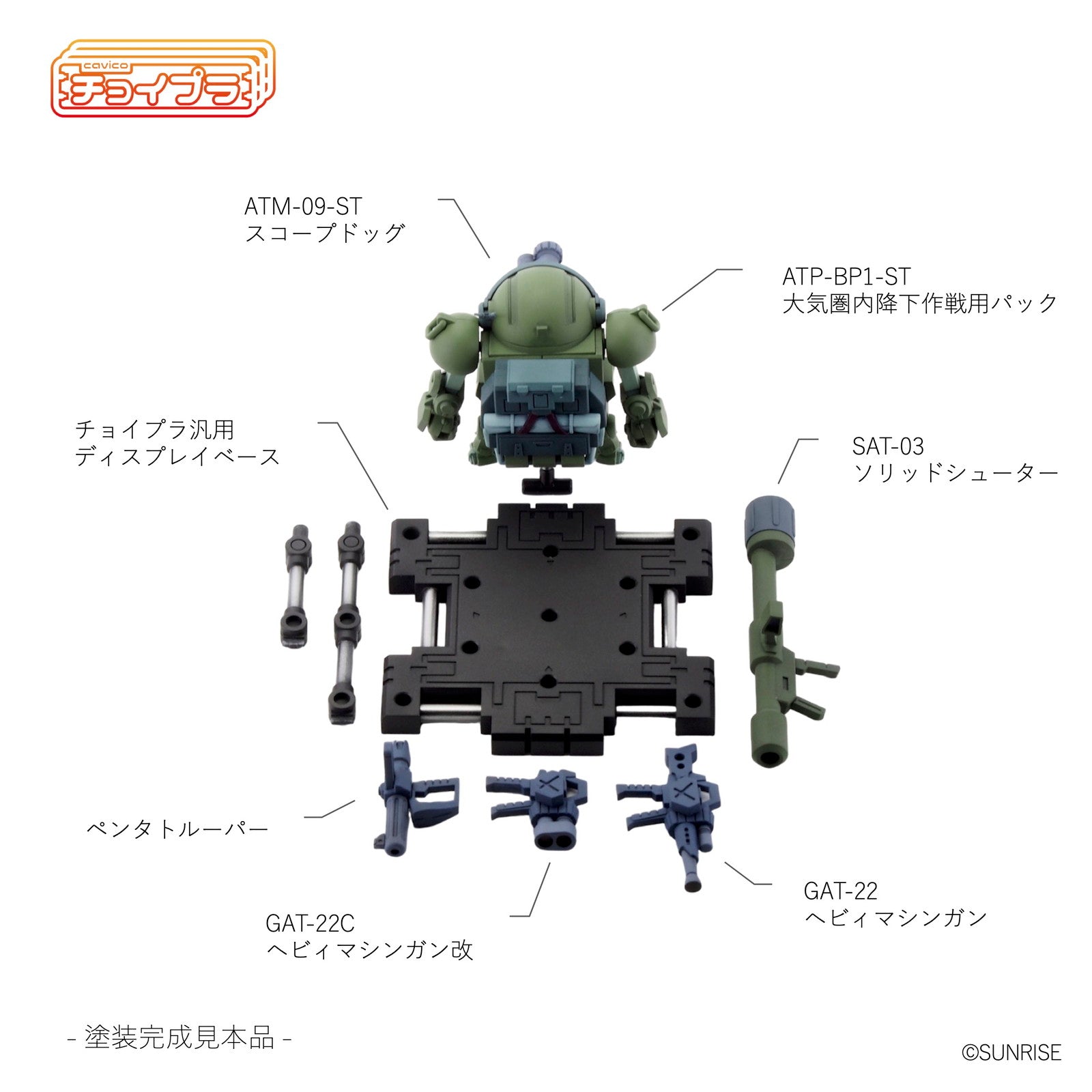 【新品即納】[PTM] チョイプラ スコープドッグ パラシュートザック装備型 装甲騎兵ボトムズ プラモデル(MIM-018-PZG) cavico models(キャビコモデルズ) (20241109)