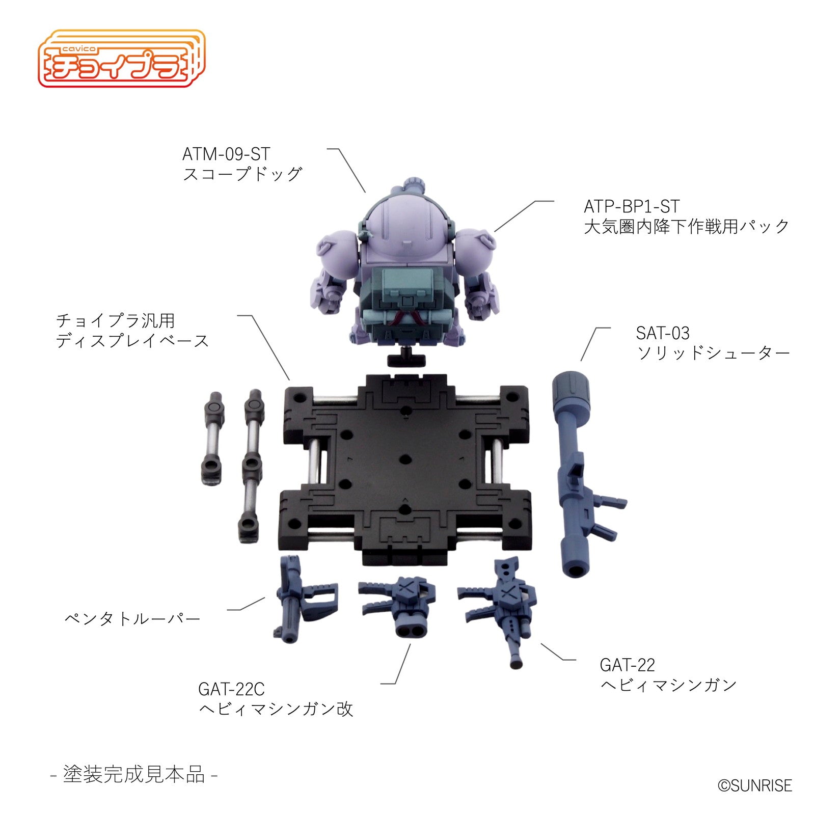 【新品即納】[PTM] チョイプラ スコープドッグ パラシュートザック装備型 メルキア軍カラー 装甲騎兵ボトムズ プラモデル(MIM-018-PZM) cavico models(キャビコモデルズ) (20241109)