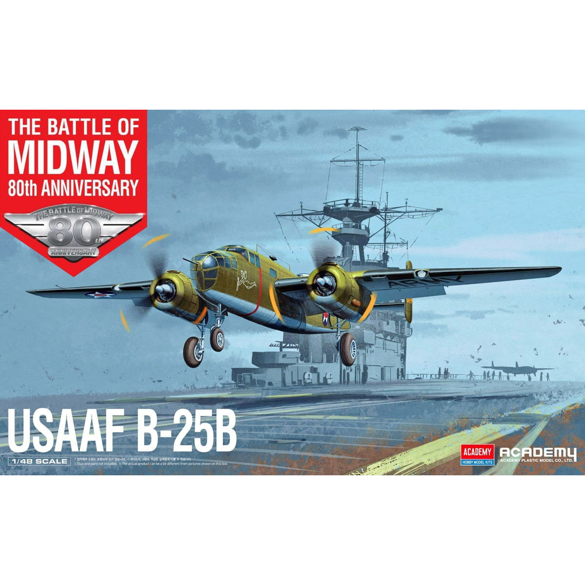 【新品】【お取り寄せ】[PTM] (再販) 1/48 B-25B ドーリットル作戦 プラモデル(12336) ACADEMY(アカデミー)(20241031)