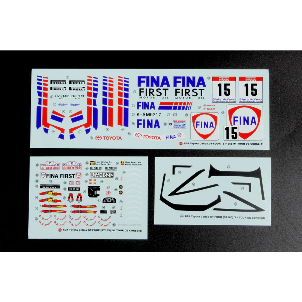 【新品即納】[PTM] (再販) 1/24レーシングシリーズ トヨタ セリカ GT-FOUR ST165 ラリー 1991 ツール・ド・コルス ウィナー マスキングシート付き プラモデル(PN24015MSK) プラッツ/NuNu(20240921)