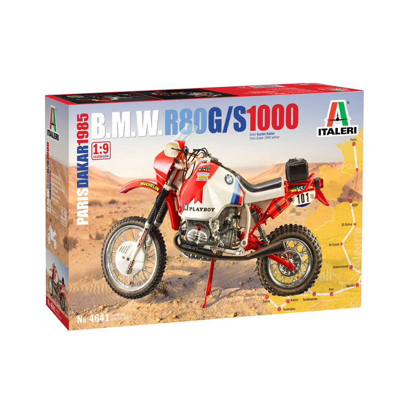 【新品即納】[PTM] (再販)1/9 B.M.W. R80 G/S 1000 1985 パリ・ダカールラリー(日本語説明書付き) プラモデル(IT4641) ITALERI(イタレリ)(20241231)