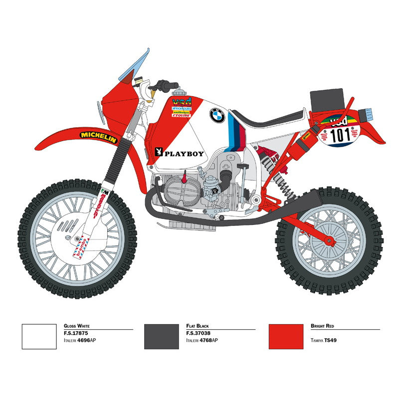【新品即納】[PTM] (再販)1/9 B.M.W. R80 G/S 1000 1985 パリ・ダカールラリー(日本語説明書付き) プラモデル(IT4641) ITALERI(イタレリ)(20241231)