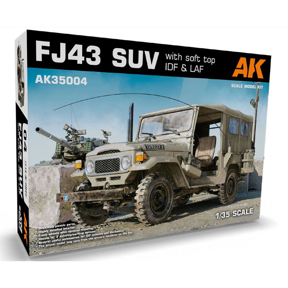 【新品即納】[PTM] (再販) 1/35 現用小型四輪駆動ソフトトップ付きミリタリー仕様車 IDF/LAFタイプ プラモデル(AK35004) AKインタラクティブ(20240930)